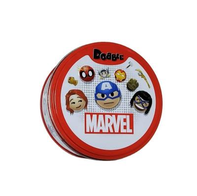 China Recyclable Round Best Quality Gift Set Packaging Custom Decorative Box Playing Game Card Tin Boxes for sale