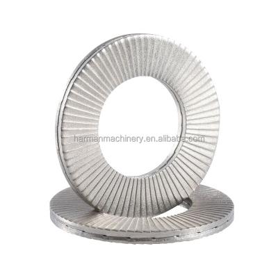 China Corrosion Resistance DIN Knurled Steel Lock Washers Zinc Spring Washers for sale