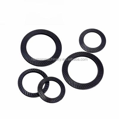 China Corrosion Resistance Double Sided Printed Stainless Steel Knurled Lock Washer for sale