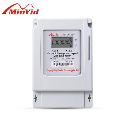 China IC Card Three Phase Prepaid Energy Meter Digital Smart Prepaid Electric Power Meter 3 Phase DTSY618 for sale