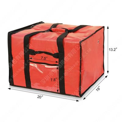 China Newly Designed Foldable Waterproof Thermal Insulated Duty Pizza Food Delivery Bag for sale