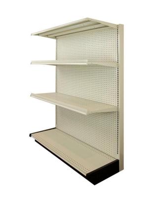 China Single Sided Customized USA Shop Retail Store Gondola Shelving Unit for sale