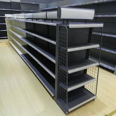 China Double Sided Pegboard Retail Supplier Shelf JH Store Commercial Shelving for sale