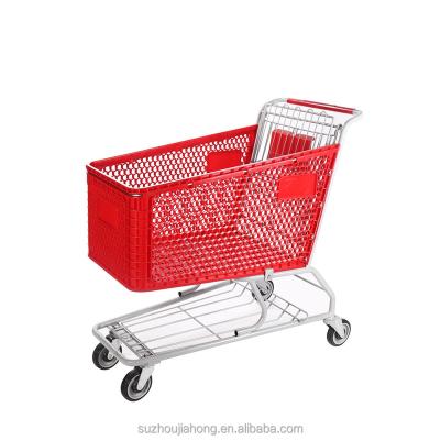 China Folding Collapsible Shopping Trolley Cart, Folding Shopping Cart Trolley, Plastic Shopping Cart With Seat for sale