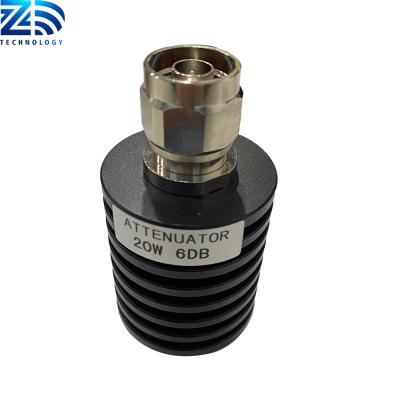 China Microwave Fixed 20db 3ghz Sma Dc-3g 5w 20W 25w 50w 100w 6db RF Coaxial Adjustable Attenuator ZD-AT-DC-3G-20W-6NMF for sale