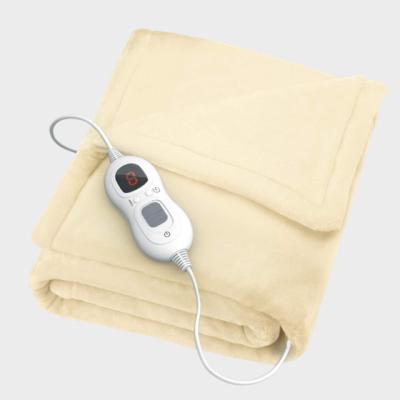 China Good Prices Washable Super Soft Warming Machine Blanket Anti-Static And Comfortable Electric Heated Blanket With Hand Controller for sale