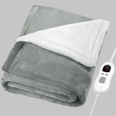 China Anti-static Cheap Warm Electric Throw Heated Blanket For Winter UK Plug King Size Household Electric Heated Blanket for sale