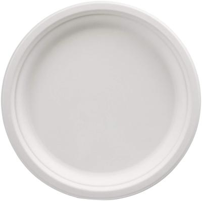 China Compostable Disposable Paper Plate Disposable Biodegradable Quality Sugarcane Bagasse Eco-Friendly Dessert Dishes for sale