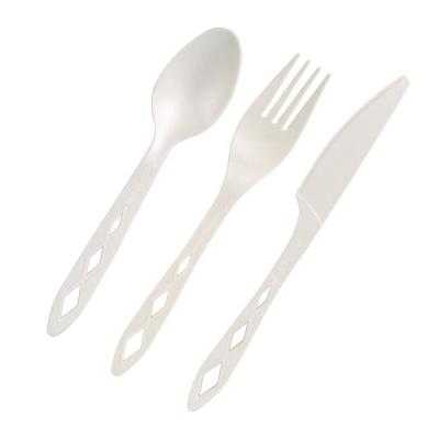 China Home Compostable Disposable Party Forks CPLA Restaurant Hotel Cutlery Set Biodegradable for sale