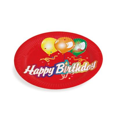 China Wholesale Disposable Party Decoration Custom Printed To Model Decorative Disposable Paper Plates for sale