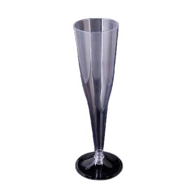 China Restaurant Cafe Customized Excellent Customized Disposable Solid Color Clear Tumbler Plastic Wine Cup for sale