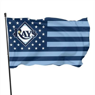 China Tampa Bay Rays MLB Polyester Star Flag and Stripe Flying Banner for sale