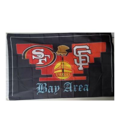 China 100% Flight Promotion San Francisco 49ers 3x5ft Giants GS Warrior Flag w/ Dual Snipers for sale