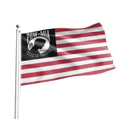 China 100% Flight Promotion POW MIA American Flag Banner 3x5ft for sale