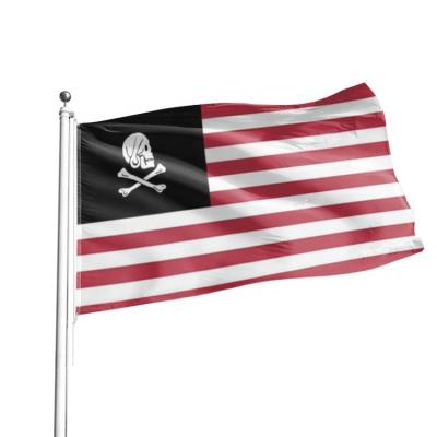 China United Pirates of America 100% Flying 3x5ft Promotional Flag with Dual Grommets for sale