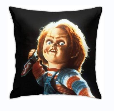 China Vivid colors & Clear Image 18x18 Inch Chucky Bedroom Couch Sofa Square Home Decorative Pillow Case Tile Cover for sale