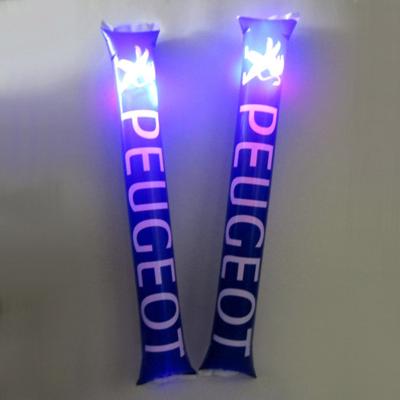 China Fans Cheering Balloon Led Thundersticks Custom Printing Inflatable Led Cheering Sticks for sale