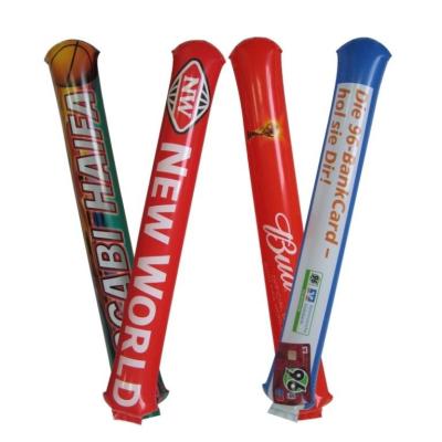 China Fans Cheering PE Flapper Sticks Customized Plastic Inflatable Cheering Sticks Bam Bam Thunder Sticks for sale