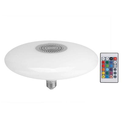 China EUROPEAN Music 18W Smart Speaker IR Control RGB Music Led Recessed Ceiling Light With Remote Control for sale