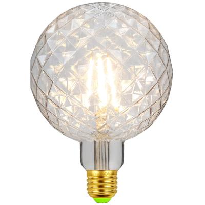 China Good quality G125 decoration 220V 4W E27 indoor filament bulb retro warehouse warm white led pineapple light bulb for sale