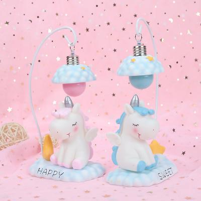 China Cute Eco-friendly Cute Unicorn Night Light Baby Room Bedside Decor Cartoon Led Night Lighting for sale