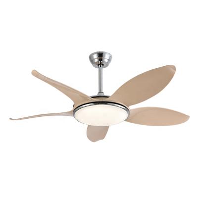 China Modern custom dining room office dc 5 blades luxury hanging ceiling fan with led light for sale