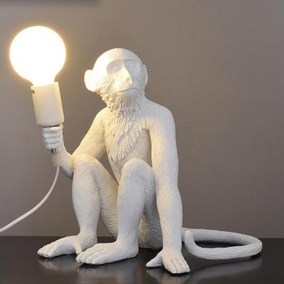 China Modern Nordic Living Room Art Parlor Home Monkey Lamp Decor Fixture Monkey Table Lamp for sale