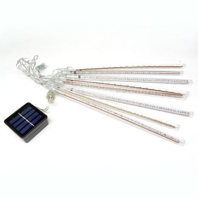 China Waterproof Christmas Wedding Decoration Solar Led Tubes 144 LED Garden Holiday Garden 8 Light for sale