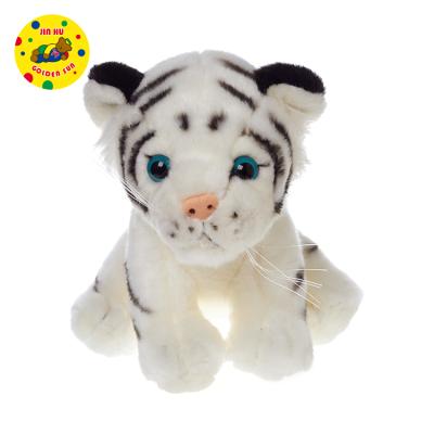 China Custom White Tiger Shape Plush Fur Cloth Plush Toys For Gift Or Promotion for sale