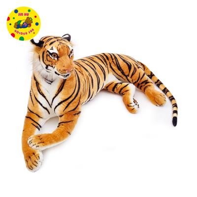 China Customized Wholesale High Quality Gift Or Promotion OEM Wild Animal Plush Stuffed Toy Laying Tiger for sale