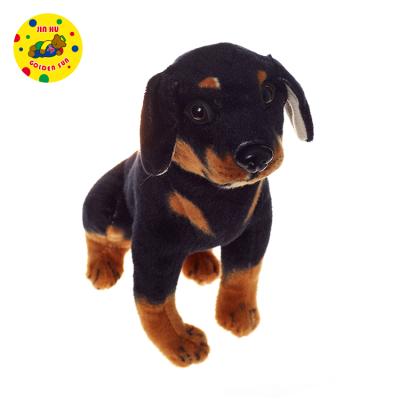 China Promotion gift or wholesale 30/40/50/60/75/90 cm realistic plush simulation wolfhound dog stuffed doll for sale