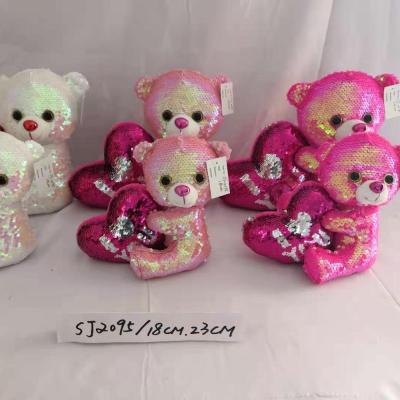 China Cute and funny bear sequin sensitive sequin toys for gift or promotion for sale