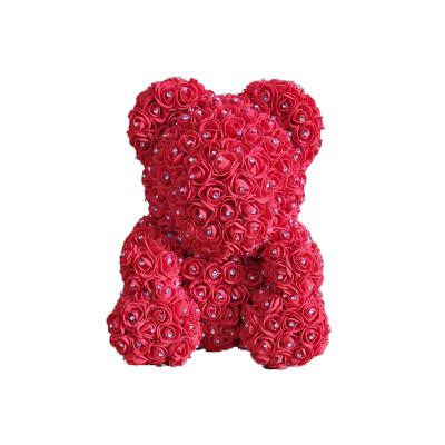 China Custom 20 Plush To 60 Cm Artificial Flower Bear Rose Bear for sale