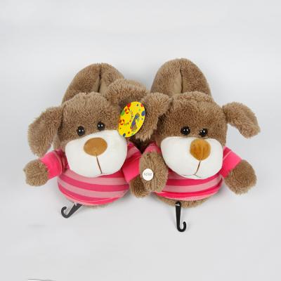 China Cartoon Comfortable Winter Plush Children Warm Indoor Stuffed Home Slipper for sale