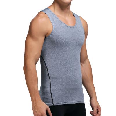 China Gym Fitness Singlet Workout Tank Tops QUICK DRY Mens Sportswear Muscle Vest Bodybuilding Running Men's Singlet Workout Tank Tops for sale