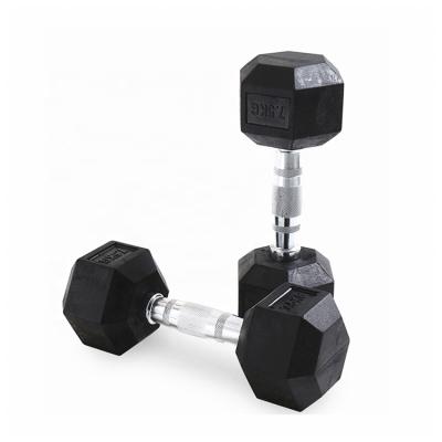 China Professional Hex Dumbbell Weight Lifting Manufacturer Rubber Weight Lifting Dumbells for sale