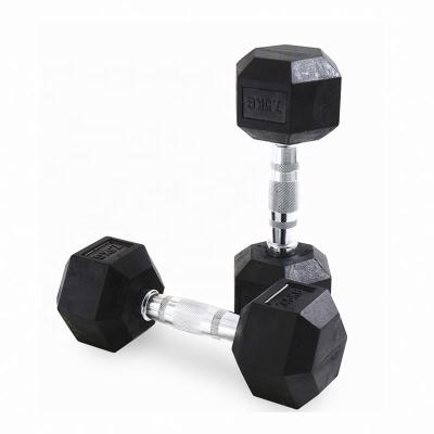 China Hot Sale 5kg 10Kg 20 Hex Dumbbell Weightlifting 30 40kg 50kg Dumbbell Hex Dumbells Rubber Set for sale