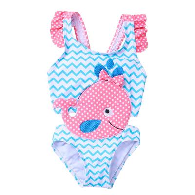 China Viable Infant Babies Sleeveless One Piece Whale Printed Swimsuit Swimwear Summer Baby Clothes for sale