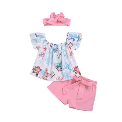 China Breathable 0-3T Various Series Styles Floral Infant Girl Outfits Wholesale Baby Clothes In Bulk for sale