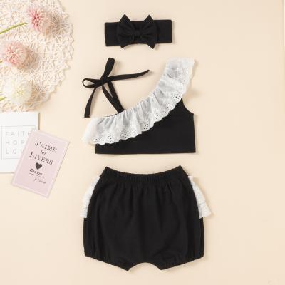 China 2021 summer girls casual Korean version of the princess fashionable children's baby children's dress sets for sale