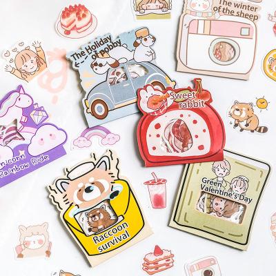 China 30 Pieces Count Decorative Stickers Hand Student Pattern Cartoon Sticker Bag DIY Stickers Cute Decorative Stickers for sale