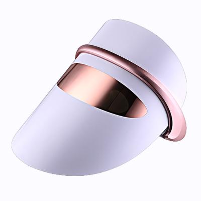 China Skin Tightening Therapy Hot Face Beauty Skin Vibration Compress Electric 7 Colors LED Light Facial Mask for sale