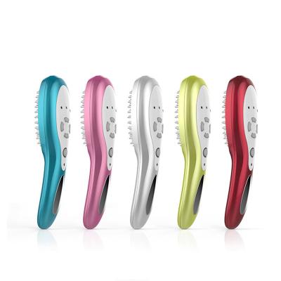 China 2022 Electric Vibration Massage Mini Hair Oil Guide Liquid Head Massager Anti Loss Dispensing Ionic Comb for sale