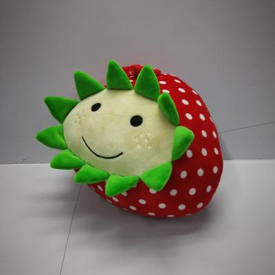 China Cartoon Toy Lovely Strawberry Stuffed Cushion Strawberry Pillow Plush Pillow for sale