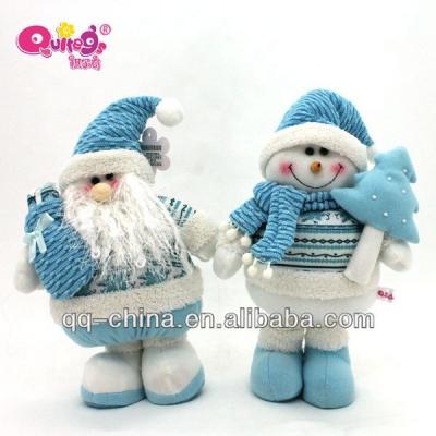 China Cartoon Toy Factory Handmade Christmas Ornaments Plush Doll Christmas Gift for sale