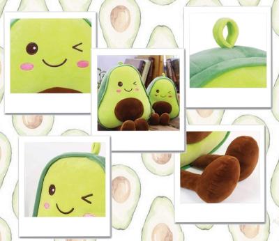 China Hot Sale Plush Toys Cartoon Toy Avocado Stuffed Lovely Plush Toy Soft Plush Baby Pillow Doll Avocado Pillow Gift for sale