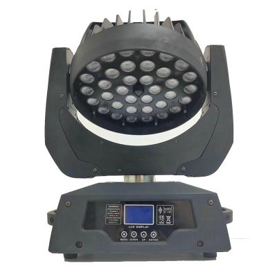 China Nightclub LED 36x18W 6-in-1 RGBWA+UV Beam Wash Zoom Moving Head Led Stage Light for sale