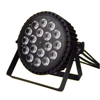 China Nightclub Led 18*18W 6in-1 RGBWAUV / 18*15W 5in-1 RGBWA / 18*10W 4in-1 RGBW Flat Par Not Waterproof Can Light for sale