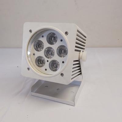 China LED Nightclub 6x18W 6-in-1 RGBWA+UV Wireless DMX Battery Operated IP65 Waterproof Uplight for sale