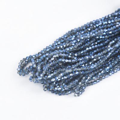 China Shining Hot Selling Quality DIY Crafts Loose DIY Accessories Blue Shing Glass Crystal Beads For Jewelry Making for sale